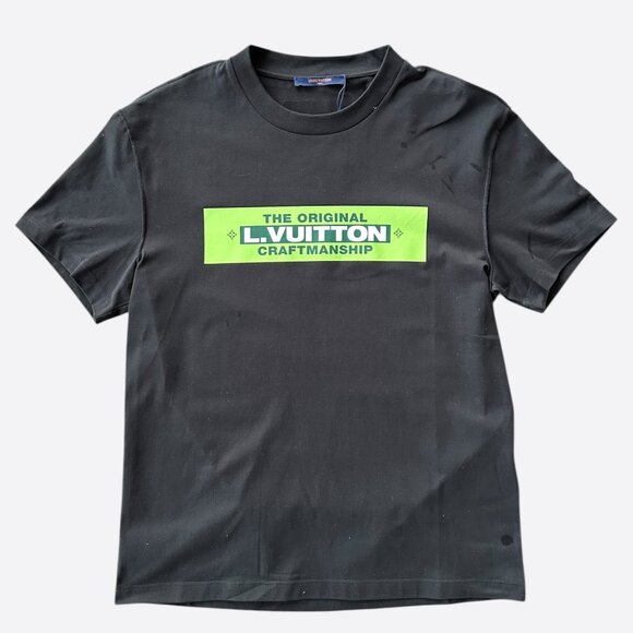 Louis Vuitton Black & Green Craftmanship T-Shirt